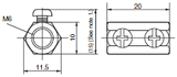 1 meter Electrode Water Sensing Rod, plus 1 pcs connecting nut